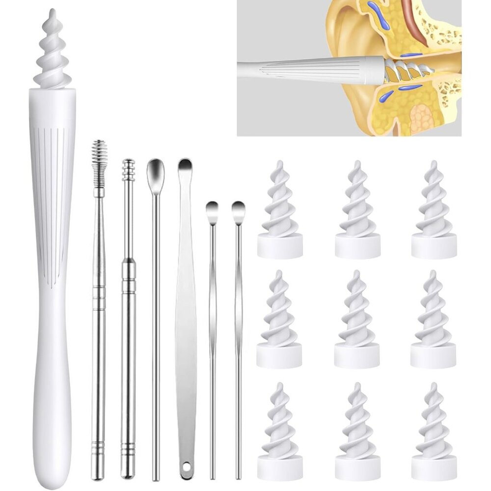 Ear Wax Removal, Ear Wax Removal Tool Reusable and Washable Replacement Soft Sil